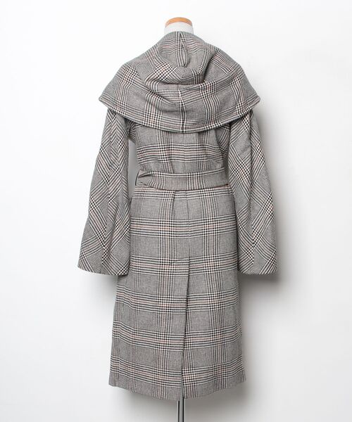 TAGLIATORE（タリアトーレ） チェック柄コート 38 ブラック レディース