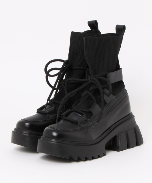 「Shoes in Closet」 ショートブーツ LL ブラック レディース_画像5