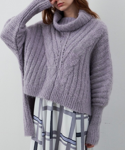 「LA BELLE ETUDE」 タートルネックニット FREE ブルー レディース_画像5