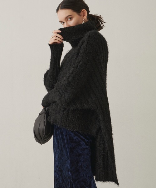 「LA BELLE ETUDE」 タートルネックニット FREE ブルー レディース_画像9