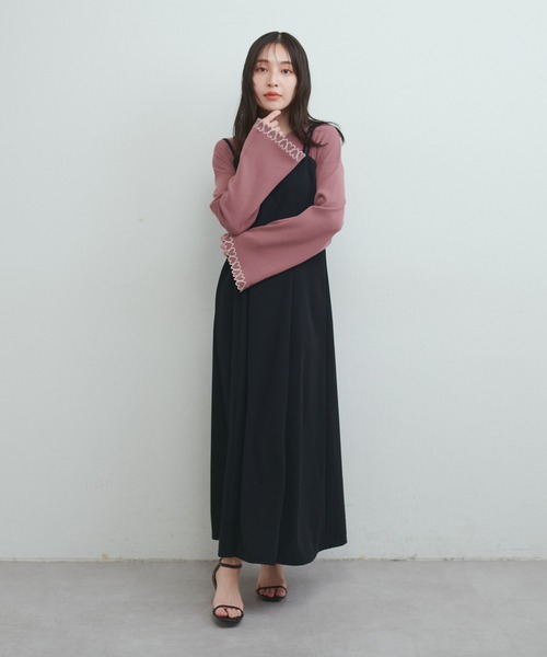 「natural couture」 長袖ニット FREE ピンク レディース_画像6