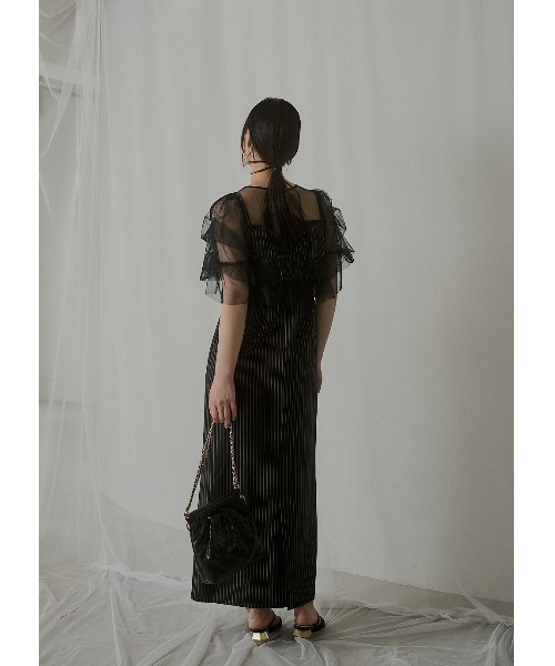 LE'RURE ドレス Fluffy stripe bustier set dress : ZOZOTOWN Yahoo!店