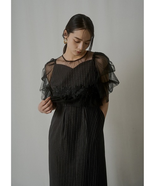 LE'RURE ドレス Fluffy stripe bustier set dress : ZOZOTOWN Yahoo!店