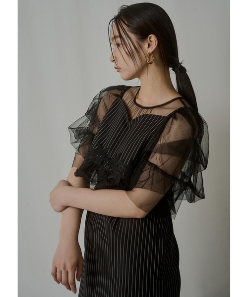 LE'RURE ドレス Fluffy stripe bustier set dress : ZOZOTOWN Yahoo!店