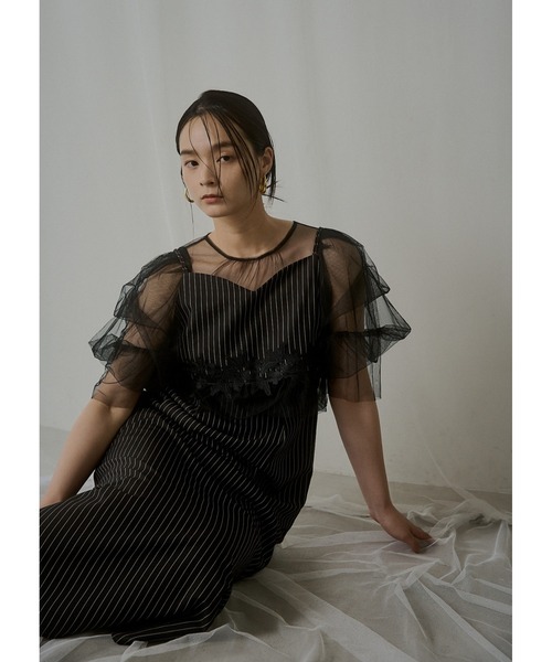 LE'RURE ドレス Fluffy stripe bustier set dress : ZOZOTOWN Yahoo!店