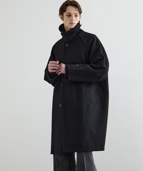 CONZ ステンカラーコート コート S140 バルカラーコート メンズ