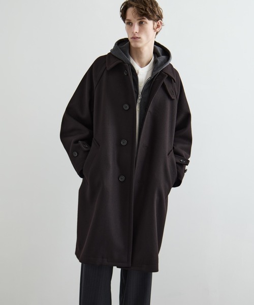 CONZ ステンカラーコート コート S140 バルカラーコート メンズ