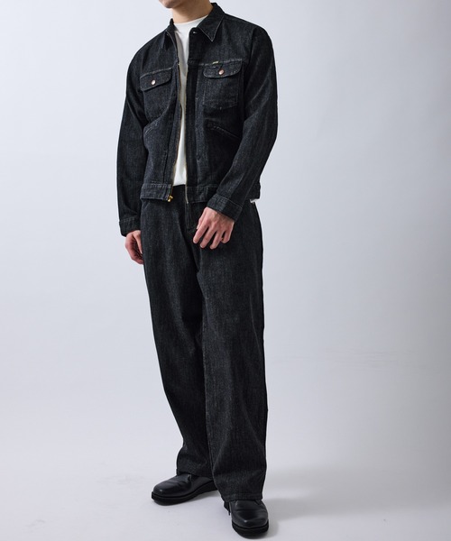Wrangler デニムジャケット 黒 Wrangler（ラングラー） デニムジャケット gジャン 「Wrangler meet LE