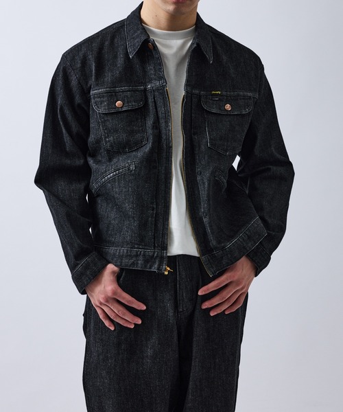 ラングラー　革ジャン　Gジャン Wrangler（ラングラー） デニムジャケット gジャン 「Wrangler meet LE