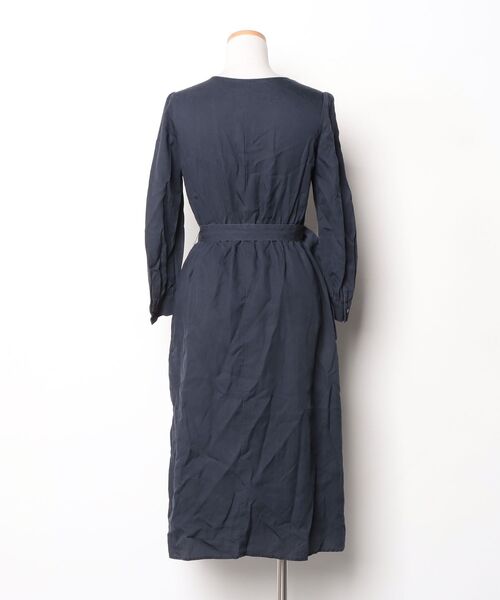 「COUP DE CHANCE」 長袖ワンピース 34 ネイビー レディース_画像2