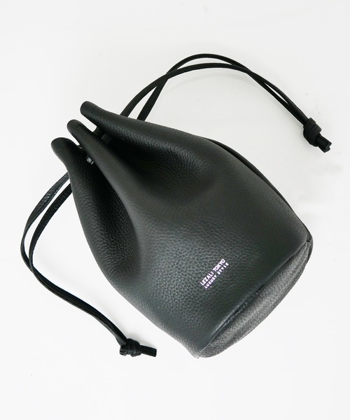 LEZALI（レザリ） ショルダーバッグ エンボス巾着バッグ メンズ