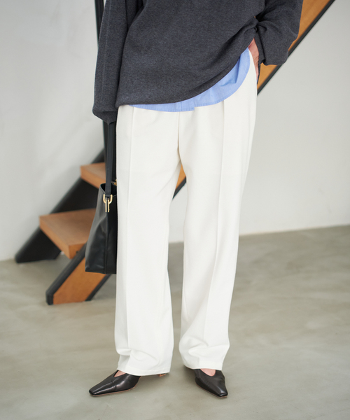 Spick＆Span（スピック アンド スパン） スラックス パンツ 「手洗い可