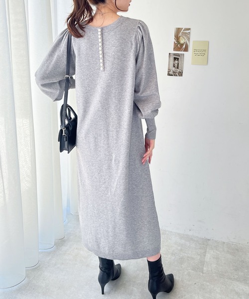 「GeeRA」 ニットワンピース MEDIUM ブラック レディース_画像8