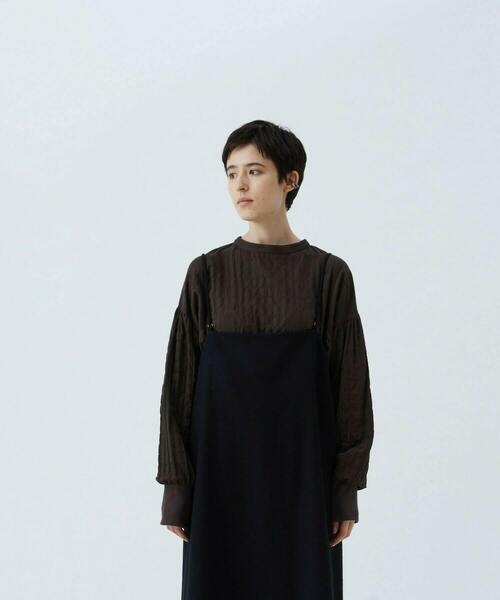 「conges payes ADIEU TRISTESSE」 長袖ブラウス 38 グレー系その他 レディース_画像6