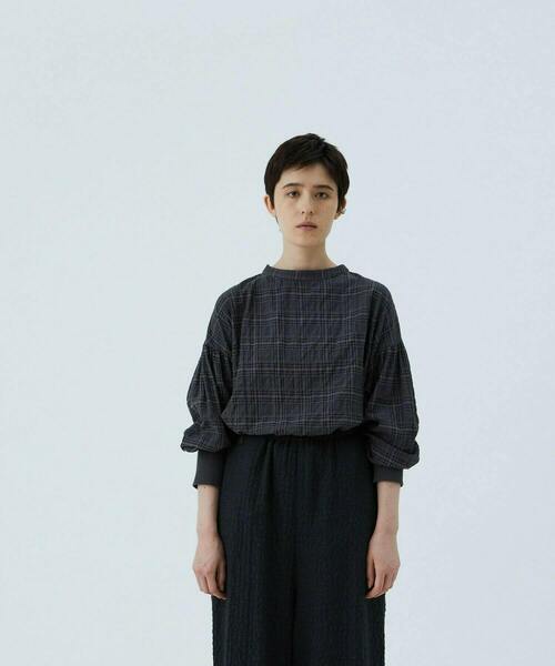 「conges payes ADIEU TRISTESSE」 長袖ブラウス 38 グレー系その他 レディース_画像9