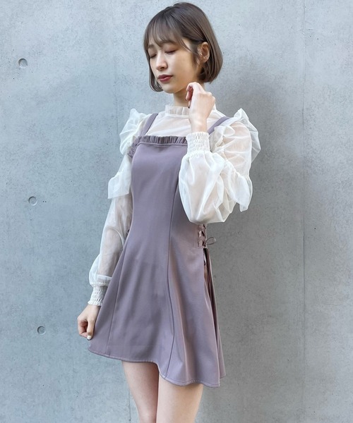 「TITTY&CO.」 サロペットスカート X-SMALL ライトブルー レディース_画像2