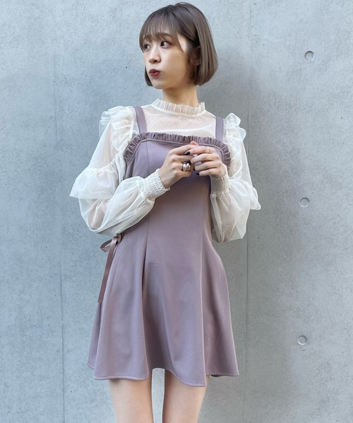 「TITTY&CO.」 サロペットスカート X-SMALL ライトブルー レディース_画像5