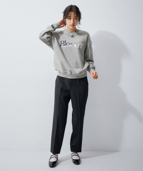 「FRUIT OF THE LOOM」 スウェットカットソー FREE グレー レディース_画像2