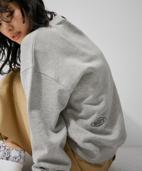 「FRUIT OF THE LOOM」 スウェットカットソー FREE グレー レディース_画像9