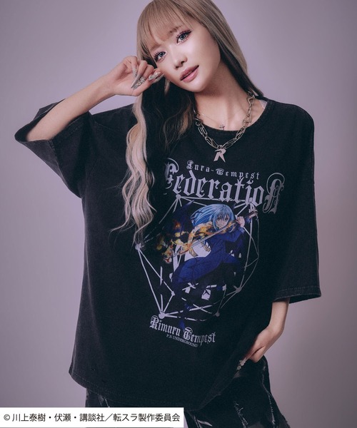tシャツ 転生したらスライムだった件 キャラクタープリント ビッグ 