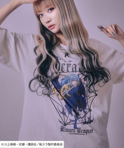 tシャツ 転生したらスライムだった件 キャラクタープリント ビッグ 