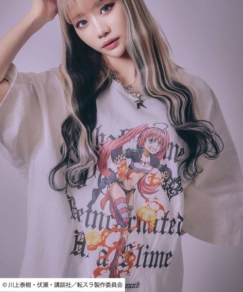 tシャツ 転生したらスライムだった件 キャラクタープリント ビッグ