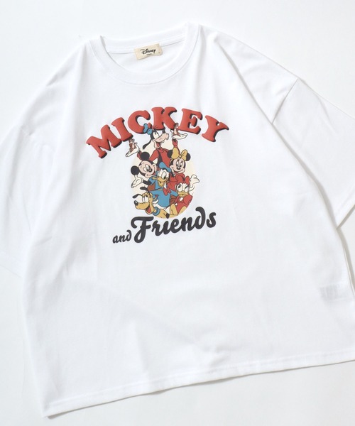 Disney（ディズニー） tシャツ 半袖 キャラクターTシャツ/ワイド