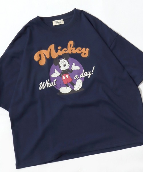 Disney（ディズニー） tシャツ 半袖 キャラクターTシャツ/ワイド