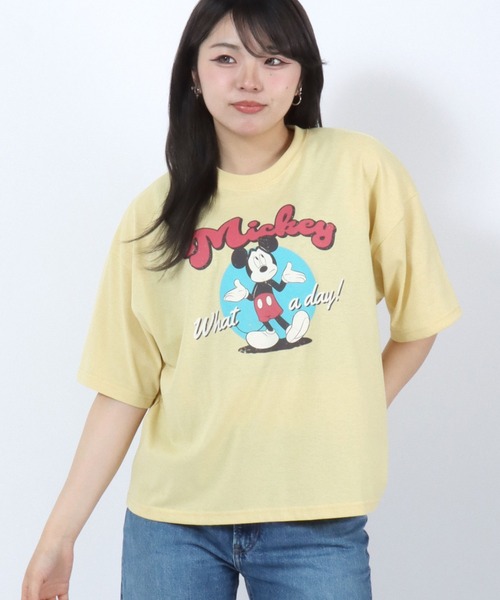 Disney（ディズニー） tシャツ 半袖 キャラクターTシャツ/ワイド