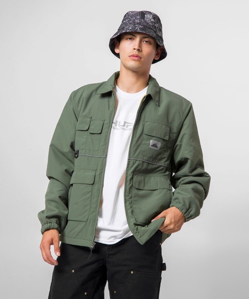 HUF（ハフ） ブルゾン MEDIUM グリーン系その他 メンズ : ZOZOTOWN 