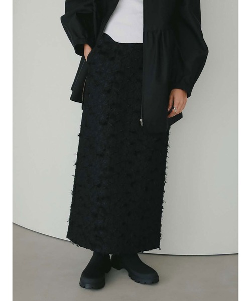 HER. （ハー）　ジャガードスカート HER. スカート カットジャカードタイトスカート : ZOZOTOWN Yahoo!店