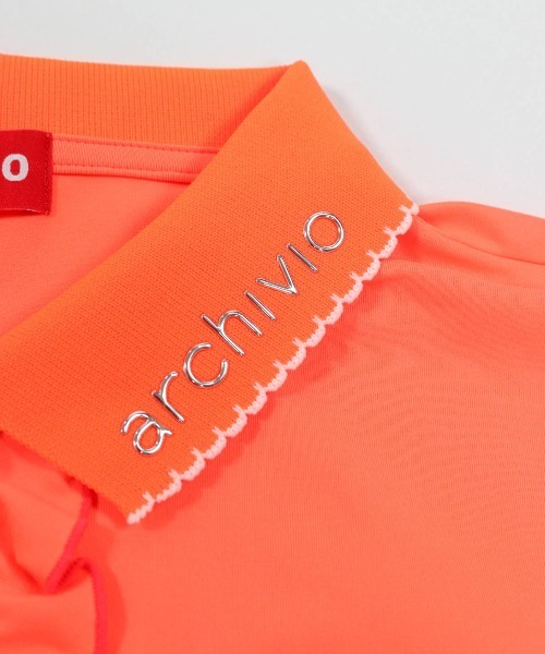 archivio（アルチビオ） ポロシャツ ポロ 「LADIES」スカラップ配色UV