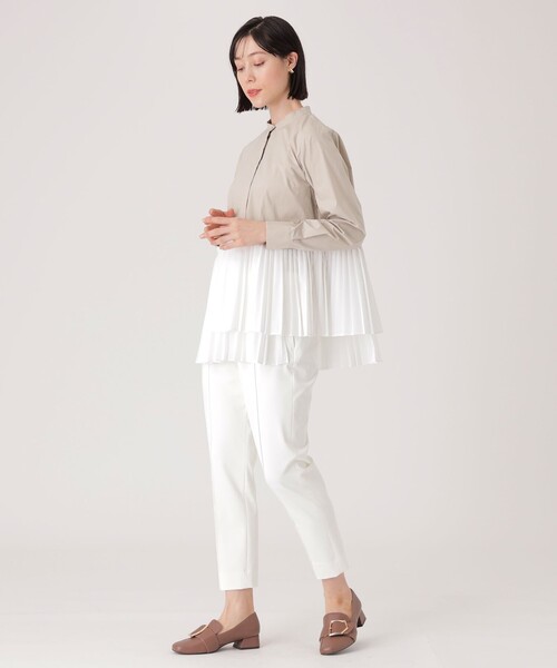 「CAST:」 長袖ブラウス M ベージュ レディース_画像3