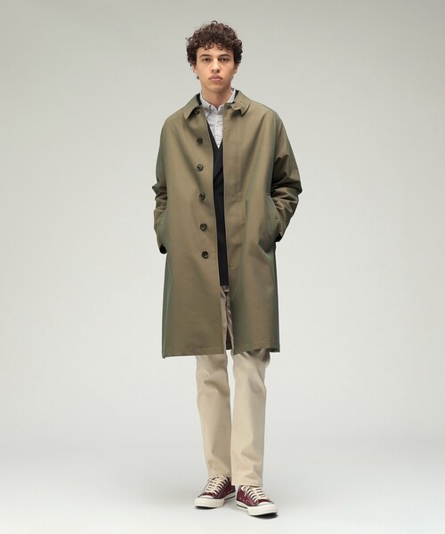 コート ジャケット Balmacaan Coat T/C Gabardine メンズの画像