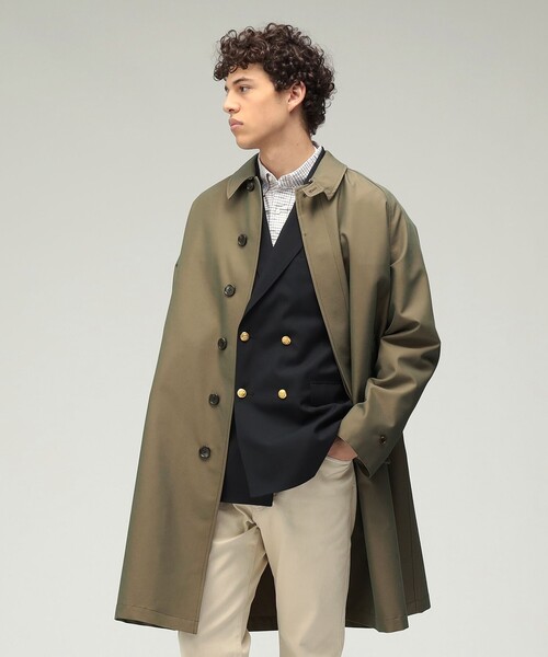 コート ジャケット Balmacaan Coat T/C Gabardine メンズの画像