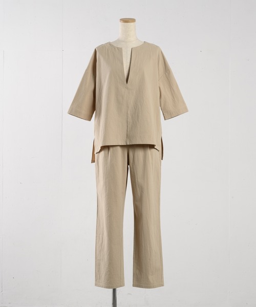 「INTER FACTORY」 セットアップ FREE ベージュ レディース_画像6