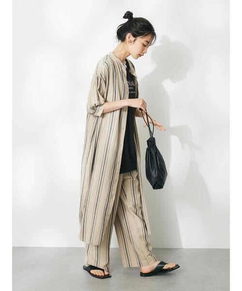 「CRAFT STANDARD BOUTIQUE」 半袖ワンピース FREE ブラウン系その他4 レディース_画像6