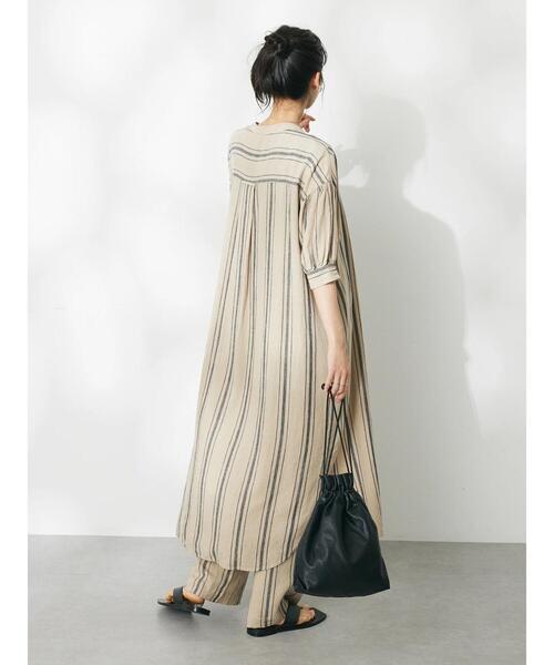 「CRAFT STANDARD BOUTIQUE」 半袖ワンピース FREE ブラウン系その他4 レディース_画像7