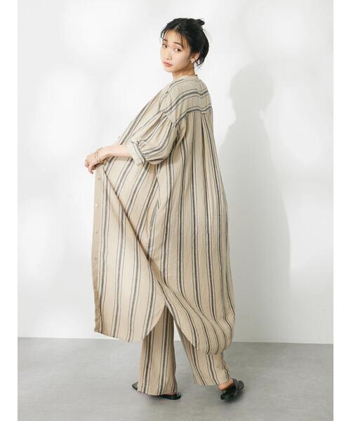 「CRAFT STANDARD BOUTIQUE」 半袖ワンピース FREE ブラウン系その他4 レディース_画像8