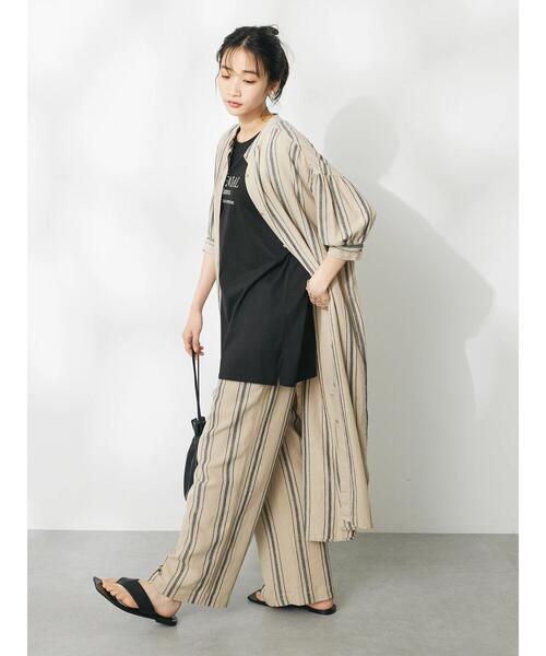 「CRAFT STANDARD BOUTIQUE」 半袖ワンピース FREE ブラウン系その他4 レディース_画像9
