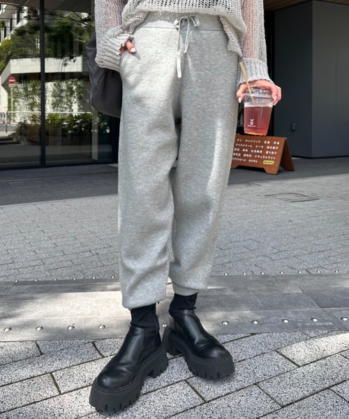 「GEVACO」 パンツ MEDIUM ネイビー レディース_画像2