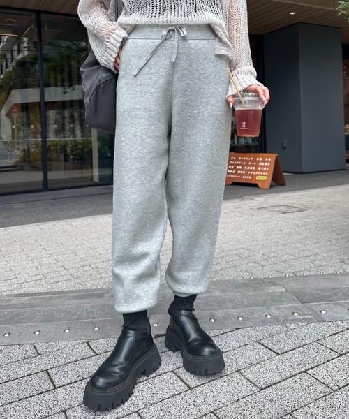 「GEVACO」 パンツ MEDIUM ネイビー レディース_画像3