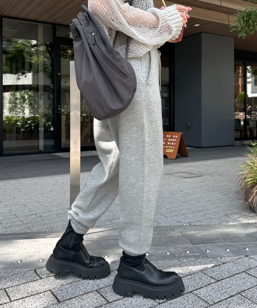 「GEVACO」 パンツ MEDIUM ネイビー レディース_画像5