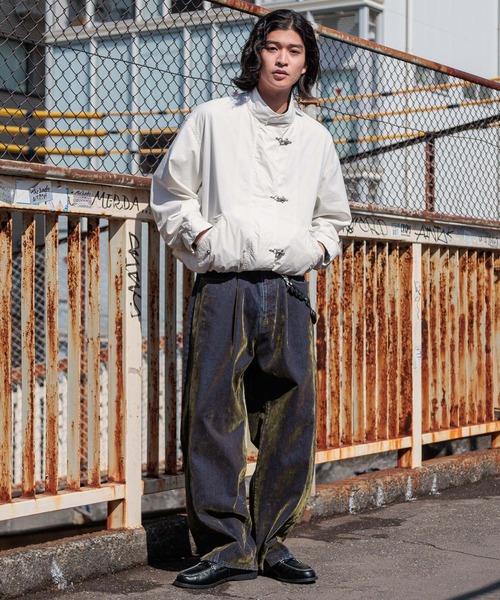 RAGEBLUE（レイジブルー） ジーンズ Flocked Denim Barrel Buggy Pants