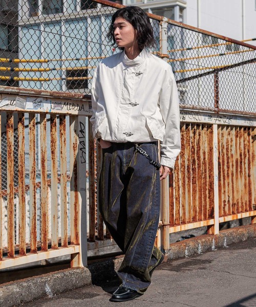 RAGEBLUE（レイジブルー） ワイドパンツ ジーンズ Flocked Denim