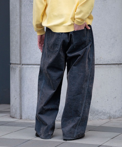 RAGEBLUE（レイジブルー） ワイドパンツ ジーンズ Flocked Denim