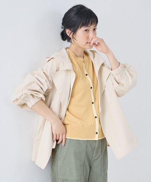 collex（コレックス） トレンチコート コート レイヤード風ジップ