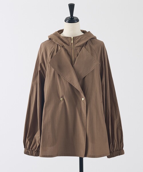 collex（コレックス） トレンチコート コート レイヤード風ジップ