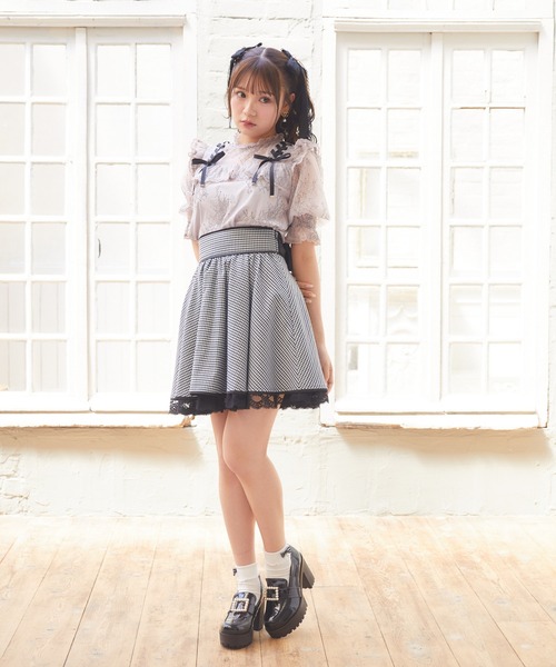 「ROJITA」 フレアスカート FREE ブラック レディース_画像4