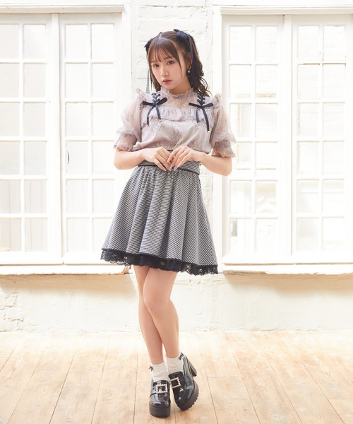 「ROJITA」 フレアスカート FREE ブラック レディース_画像5